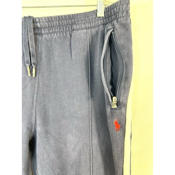 Polo Ralph Lauren Pants Men XL Navy Blue Joggers Sweatpants Tapered Drawstring - Picture 7 of 11